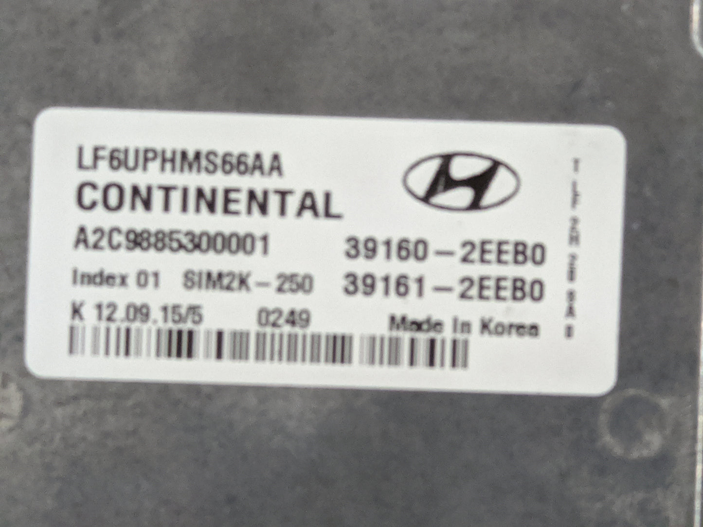 2015-2017 Hyundai Sonata PCM Engine Control Computer ECU ECM PCU OEM P/N:LF6UPHMS66AA A2C9885300001 Fits Fits 2015 2016 2017