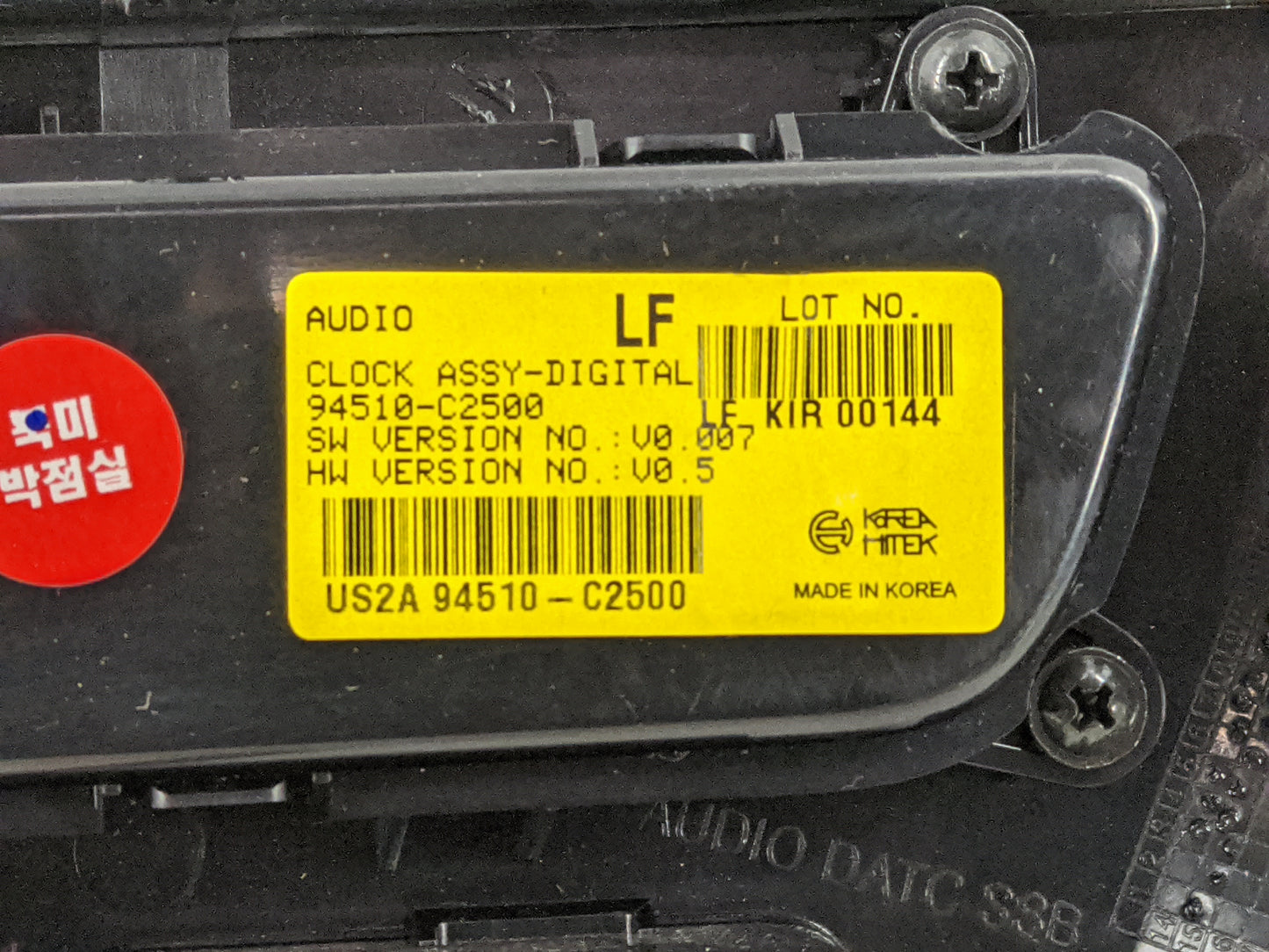 2016-2017 Hyundai Sonata Climate Control Module Temperature AC/Heater Replacement P/N:94510-C2500 Fits Fits 2016 2017 OEM Us