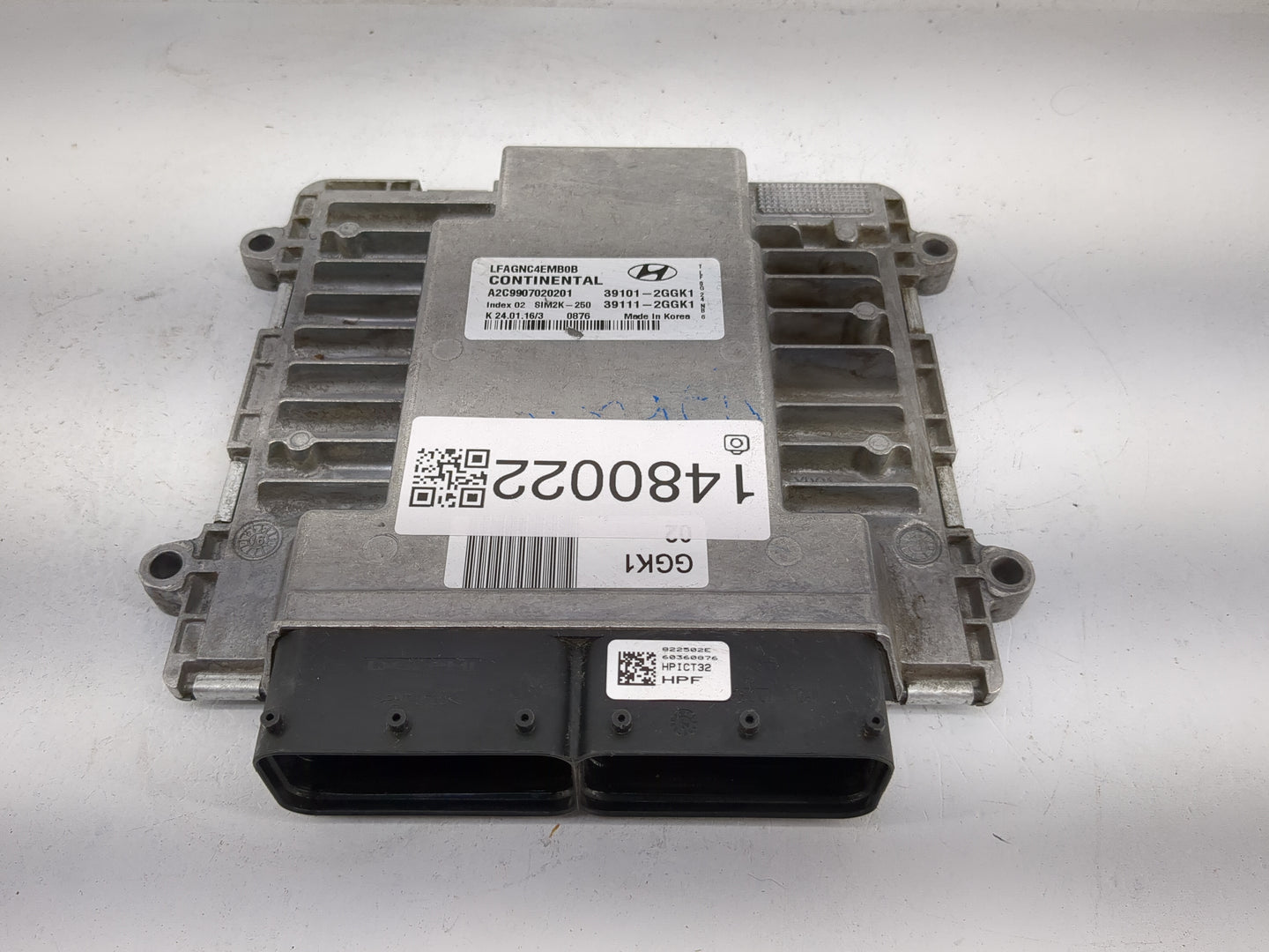2015-2017 Hyundai Sonata PCM Engine Control Computer ECU ECM PCU OEM P/N:39101-2GGK1 39111-2GGK1 Fits Fits 2015 2016 2017 OE