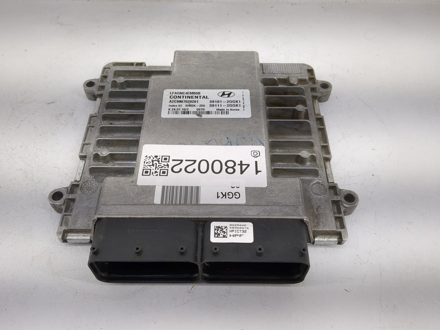 2015-2017 Hyundai Sonata PCM Engine Control Computer ECU ECM PCU OEM P/N:39101-2GGK1 39111-2GGK1 Fits Fits 2015 2016 2017 OE
