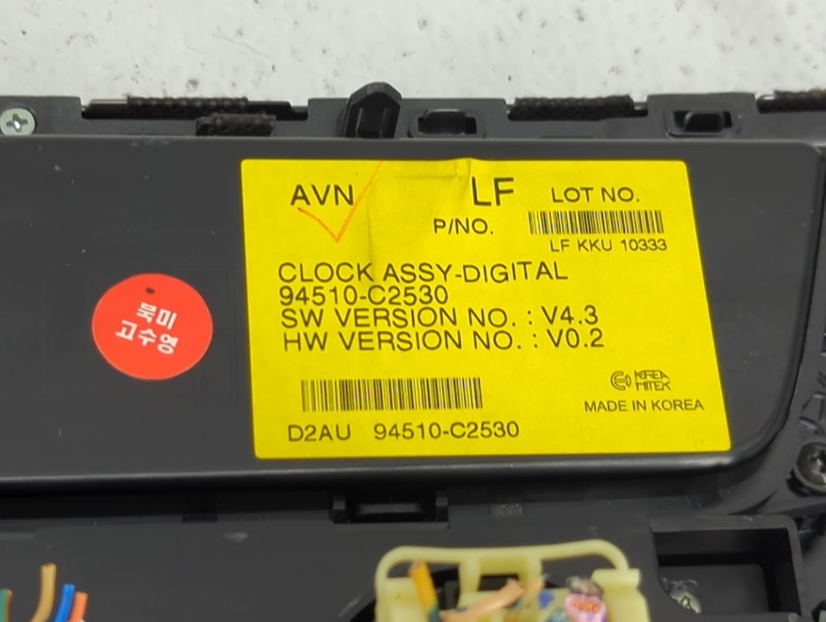 2015-2017 Hyundai Sonata Climate Control Module Temperature AC/Heater Replacement P/N:94510-C2530 Fits Fits 2015 2016 2017 O