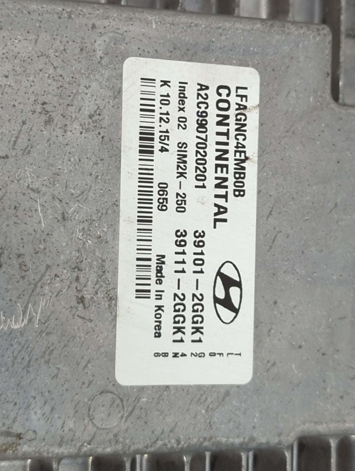 2015-2017 Hyundai Sonata PCM Engine Control Computer ECU ECM PCU OEM P/N:39101-2GGK1 39111-2GGK1 Fits 2015 2016 2017 OEM Use