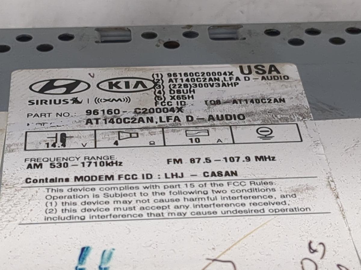 2016 Hyundai Sonata Information Radio Display Screen 1491375 - Oemusedautoparts1.com
