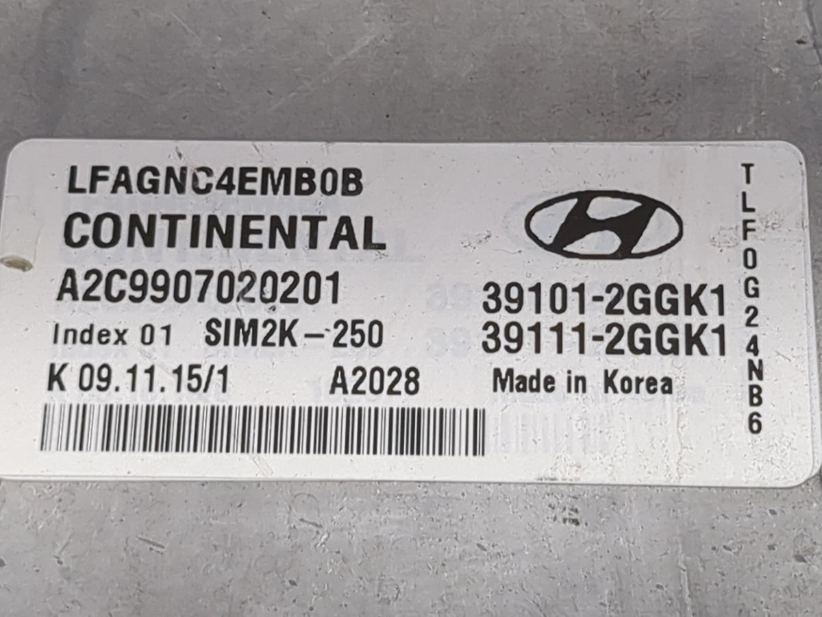 2015-2017 Hyundai Sonata PCM Engine Control Computer ECU ECM PCU OEM P/N:39101-2GGK1 39111-2GGK1 Fits Fits 2015 2016 2017 OE
