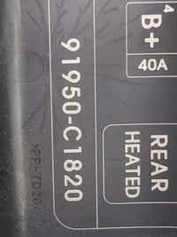2016-2017 Hyundai Sonata Fusebox Fuse Box Panel Relay Module P/N:91950-C1820 18980-09100, 18980-09200 Fits Fits 2016 2017 OE