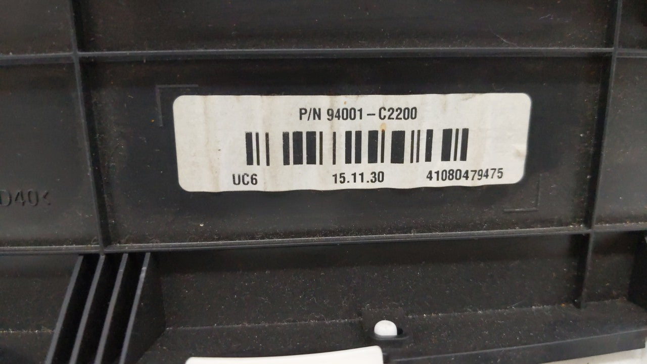 2016-2017 Hyundai Sonata Instrument Cluster Speedometer Gauges P/N:94001-C2200 Miles: Fits Fits 2016 2017 OEM Used Auto Part