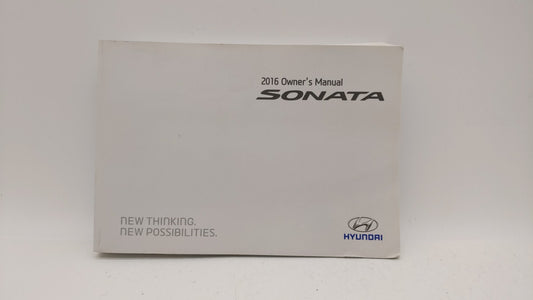 2016 Hyundai Sonata Owners Manual Book Guide OEM Used Auto Parts - Oemusedautoparts1.com