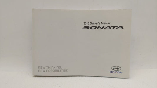 2016 Hyundai Sonata Owners Manual Book Guide OEM Used Auto Parts - Oemusedautoparts1.com