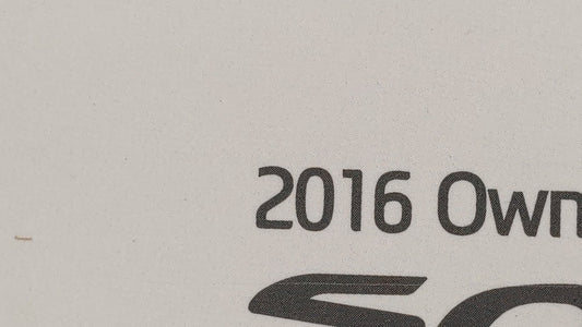 2016 Hyundai Sonata Owners Manual Book Guide OEM Used Auto Parts
