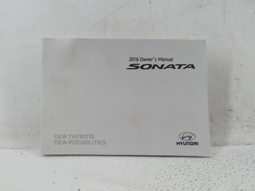 2016 Hyundai Sonata Owners Manual Book Guide OEM Used Auto Parts - Oemusedautoparts1.com