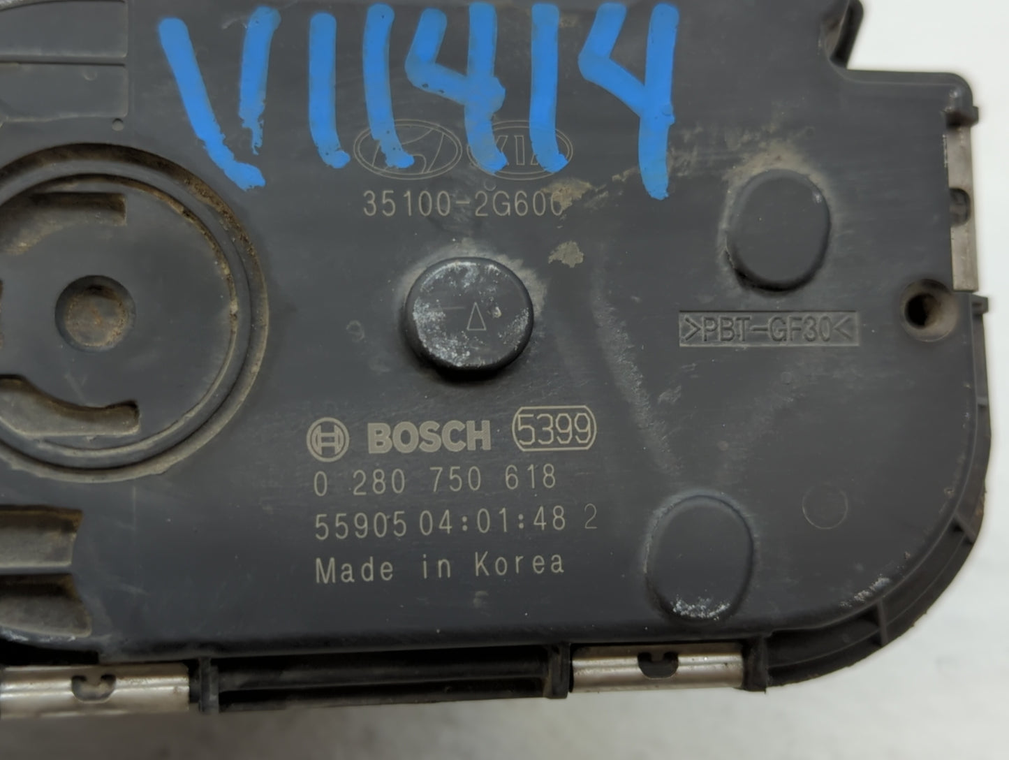 2015-2019 Hyundai Sonata Throttle Body P/N:0 280 750 618 35100-2G600 Fits Fits 2015 2016 2017 2018 2019 OEM Used Auto Parts 