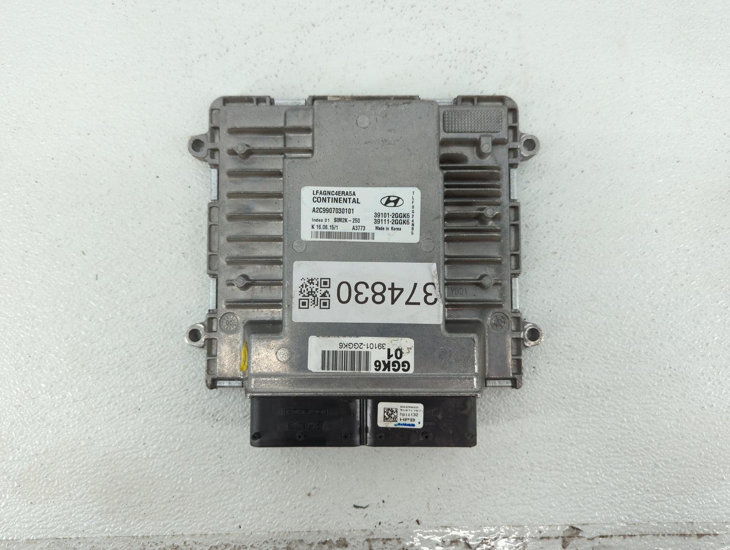 2015-2017 Hyundai Sonata PCM Engine Control Computer ECU ECM PCU OEM P/N:39101-2GGK9 39101-2GGK5 Fits Fits 2015 2016 2017 OE