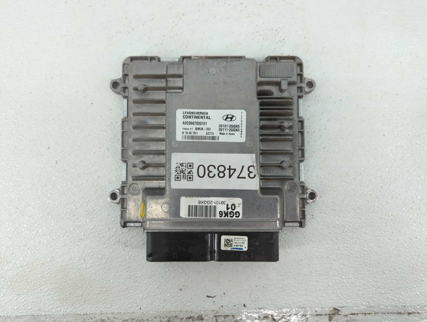 2015-2017 Hyundai Sonata PCM Engine Control Computer ECU ECM PCU OEM P/N:39101-2GGK9 39101-2GGK5 Fits Fits 2015 2016 2017 OE