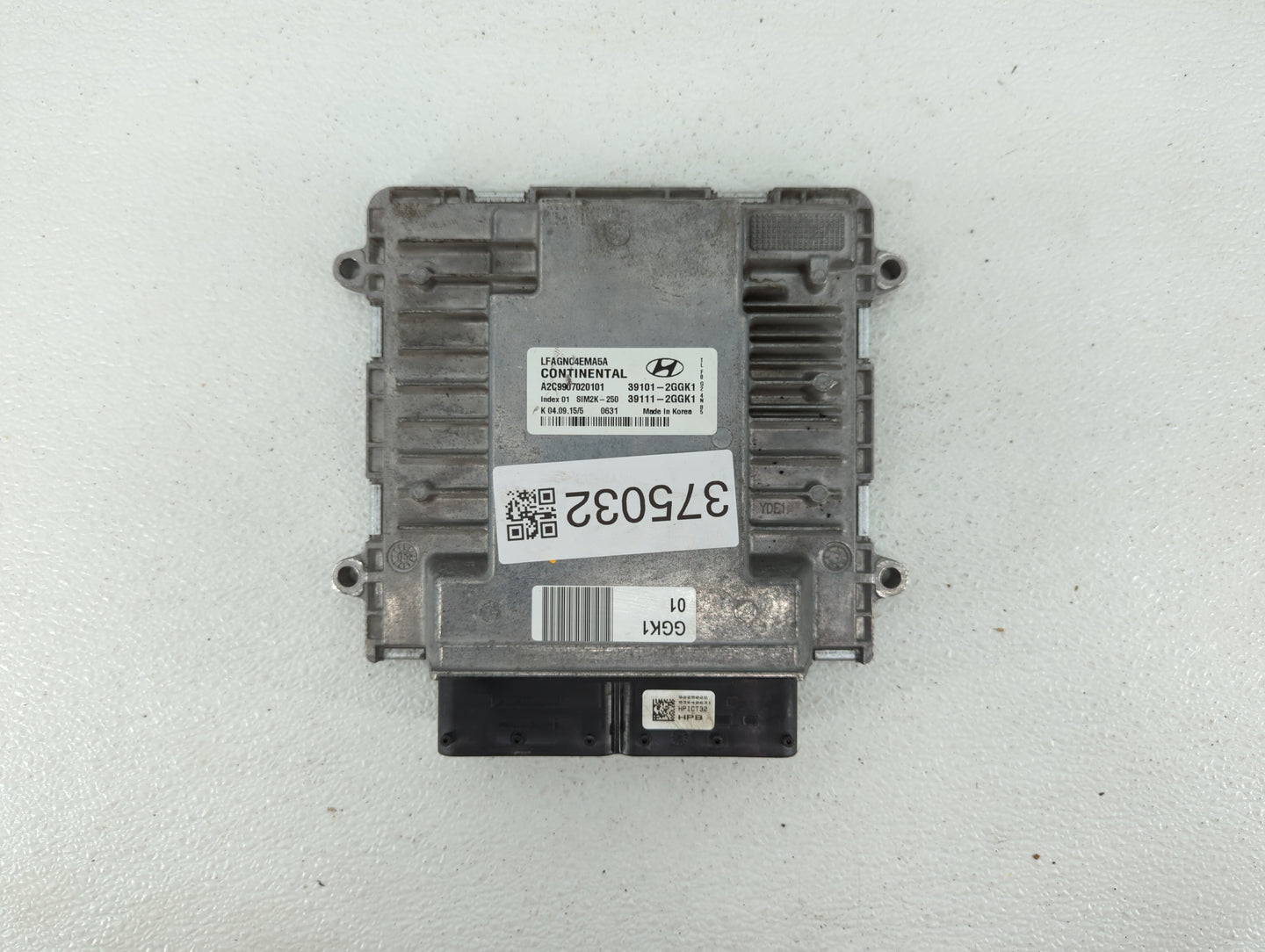 2015-2017 Hyundai Sonata PCM Engine Control Computer ECU ECM PCU OEM P/N:39111-2GGL3 39101-2GGL3 Fits Fits 2015 2016 2017 OE