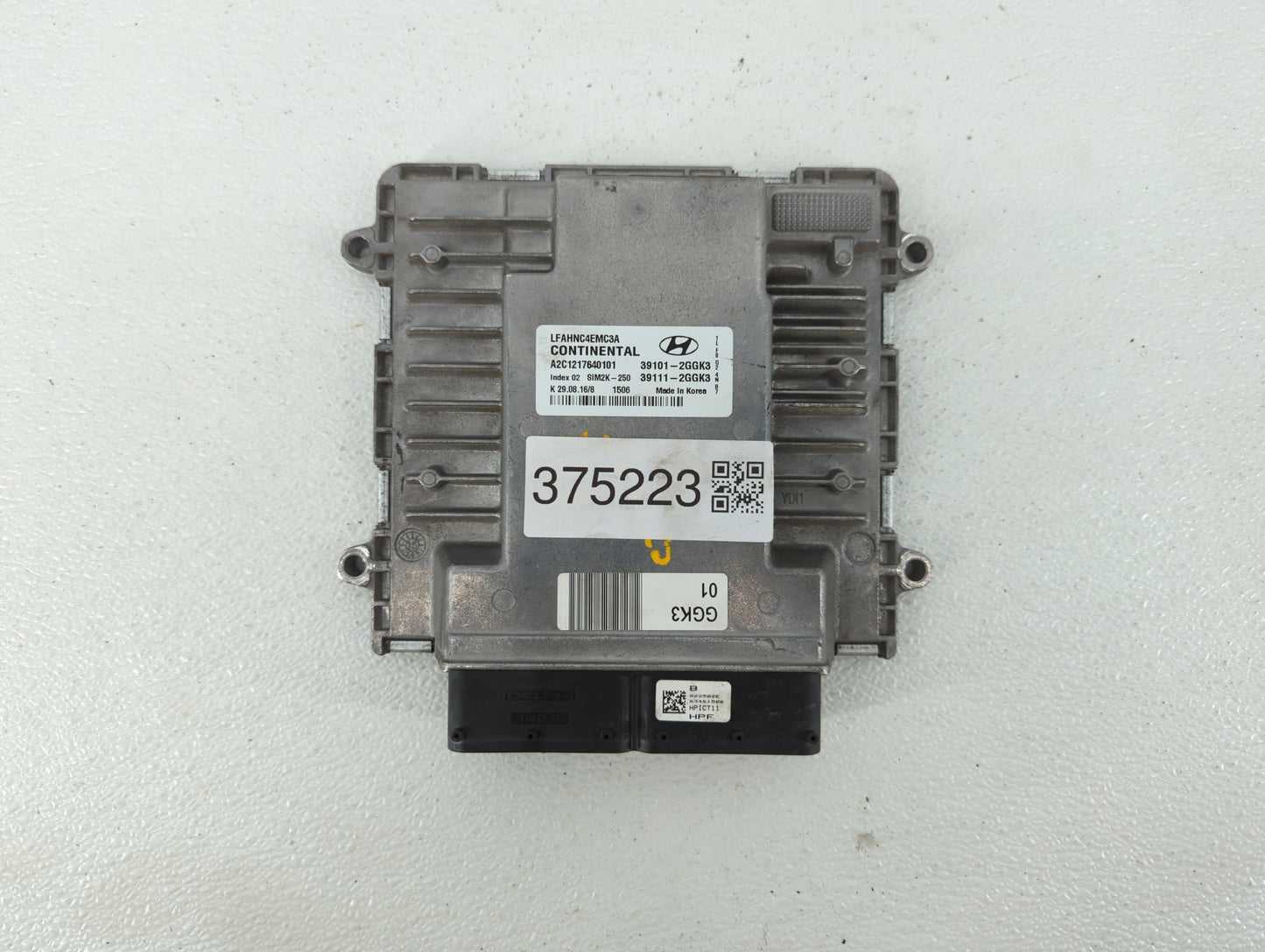 2015-2017 Hyundai Sonata PCM Engine Control Computer ECU ECM PCU OEM P/N:39111-2GGL3 39101-2GGL3 Fits Fits 2015 2016 2017 OE
