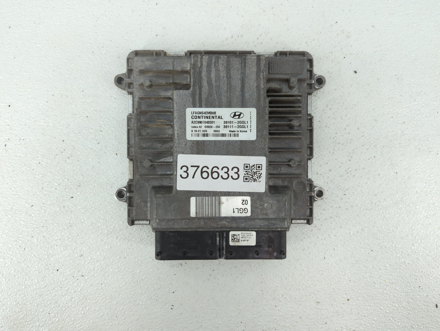 2015-2017 Hyundai Sonata PCM Engine Control Computer ECU ECM PCU OEM P/N:39101-2GGL1 39111-2GGL3 Fits Fits 2015 2016 2017 OE