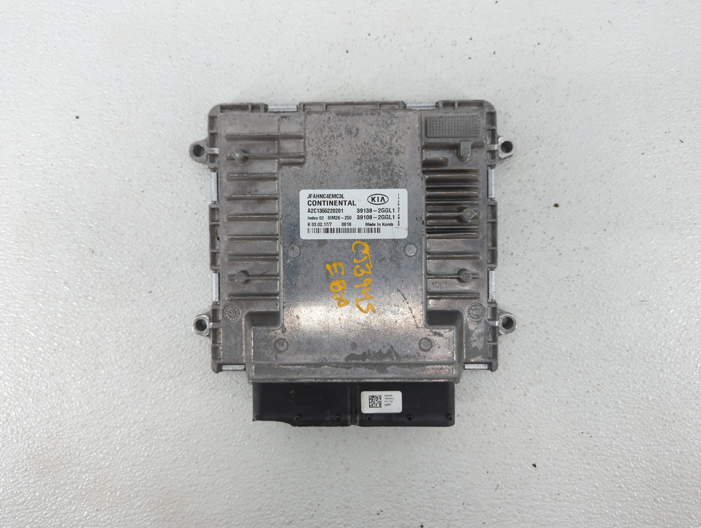 2016 Hyundai Sonata PCM Engine Control Computer ECU ECM PCU OEM P/N:39138-2GGL1 39108-2GGL1 Fits OEM Used Auto Parts - Oemus