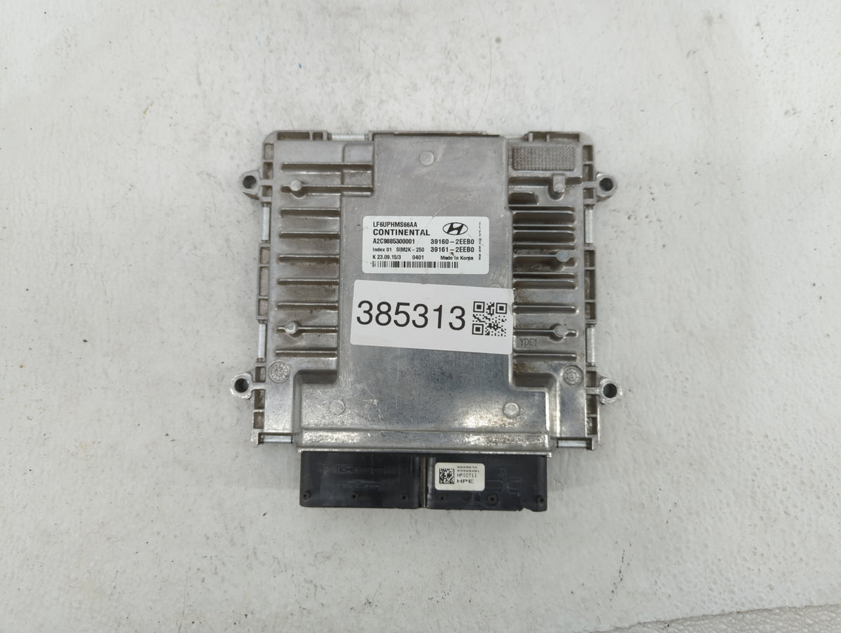 2016-2017 Hyundai Sonata PCM Engine Control Computer ECU ECM PCU OEM P/N:39160-2EEB0 Fits 2016 2017 OEM Used Auto Parts - Oe
