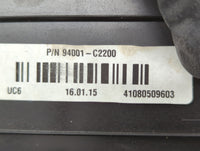 2015-2017 Hyundai Sonata Instrument Cluster Speedometer Gauges P/N:94001-C2100 94001-C2200 Fits Fits 2015 2016 2017 OEM Used