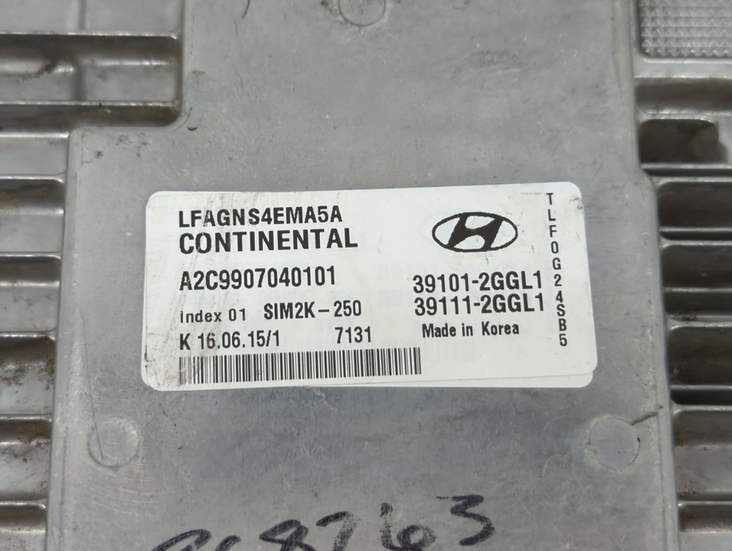 2015-2017 Hyundai Sonata PCM Engine Control Computer ECU ECM PCU OEM P/N:39111-2GGL1 39101-2GGL5 Fits Fits 2015 2016 2017 OE