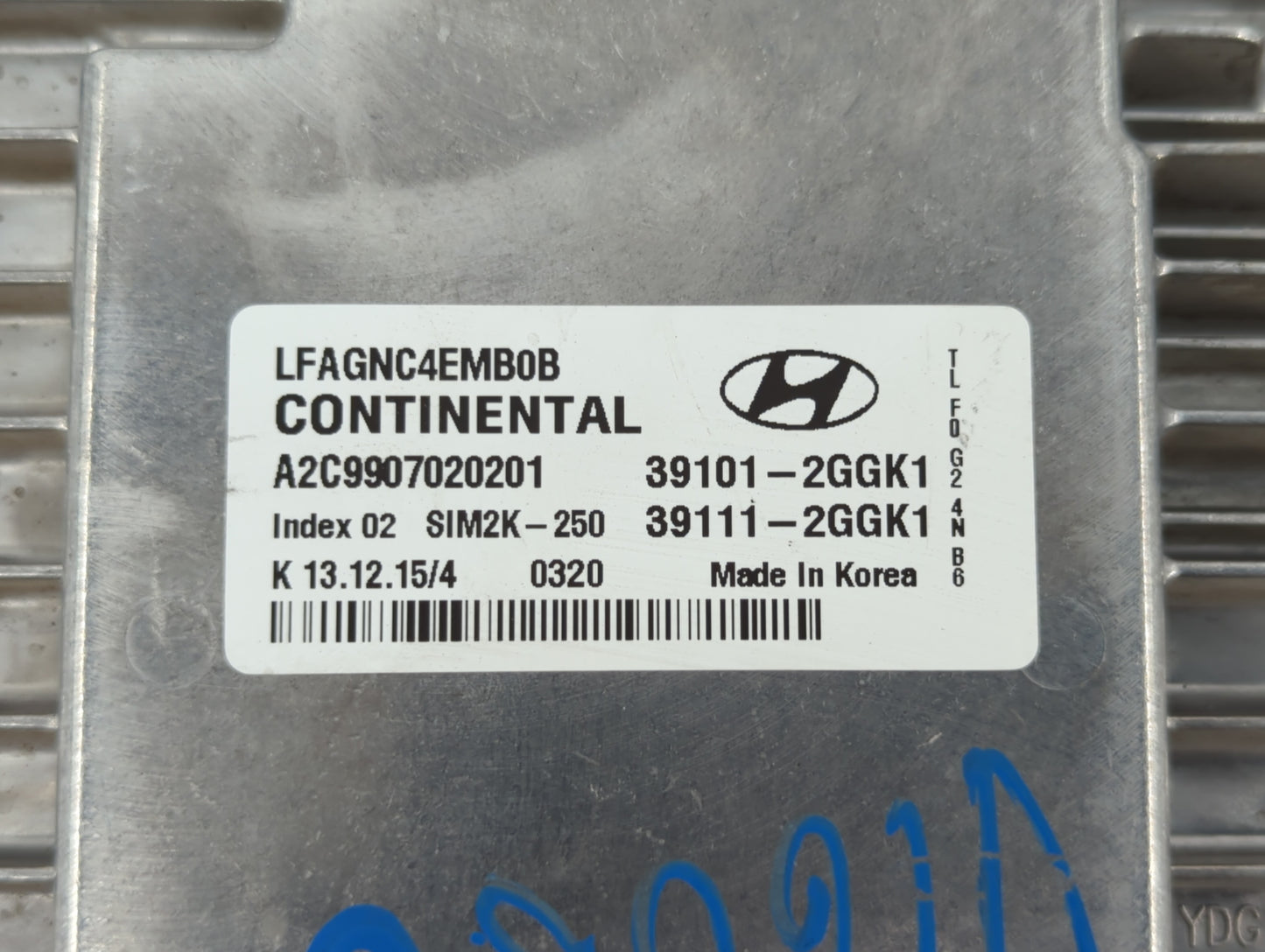 2015-2017 Hyundai Sonata PCM Engine Control Computer ECU ECM PCU OEM P/N:39101-2GGL1 39111-2GGL3 Fits Fits 2015 2016 2017 OE