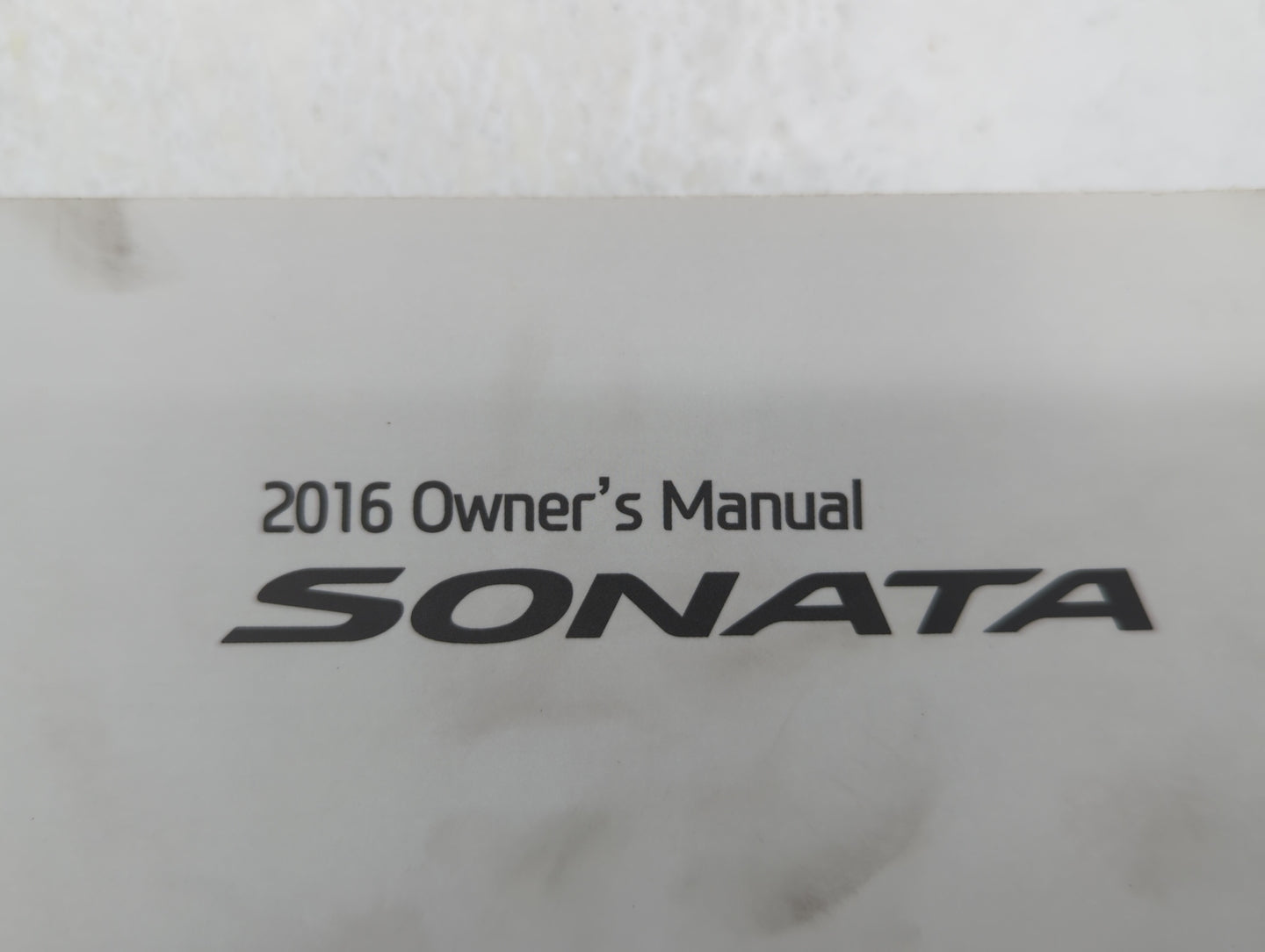 2016 Hyundai Sonata Owners Manual Book Guide OEM Used Auto Parts - Oemusedautoparts1.com