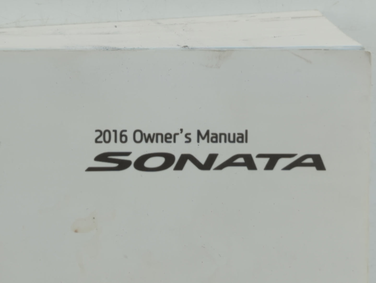 2016 Hyundai Sonata Owners Manual Book Guide OEM Used Auto Parts - Oemusedautoparts1.com