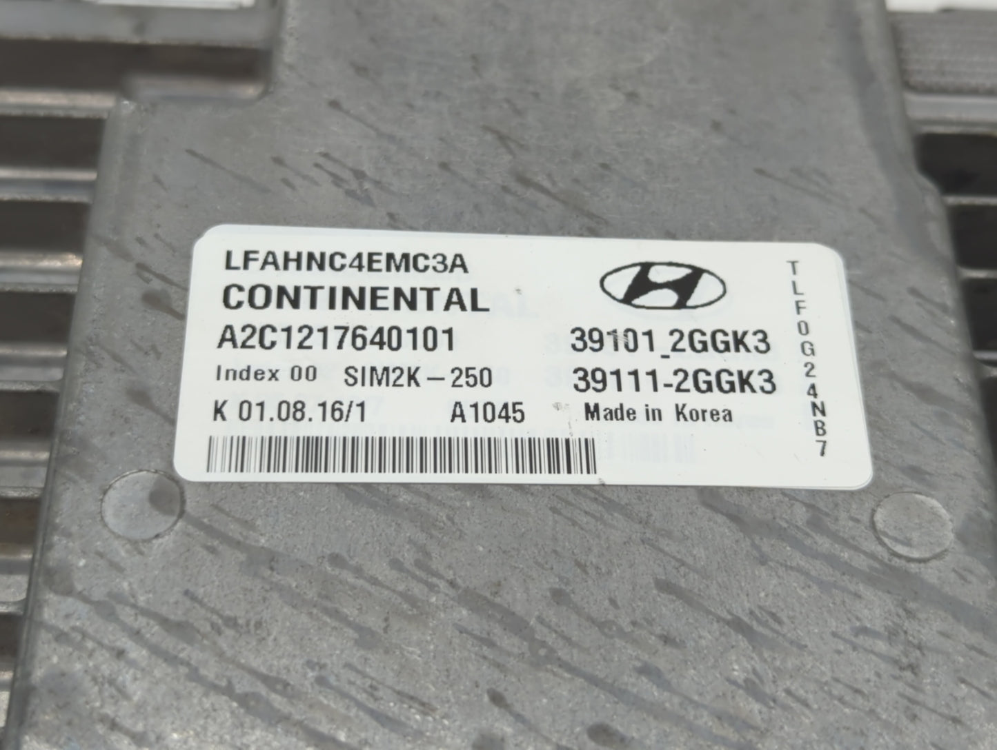 2015-2017 Hyundai Sonata PCM Engine Control Computer ECU ECM PCU OEM P/N:39111-2GGK3 39101-2GGK3 Fits Fits 2015 2016 2017 OE