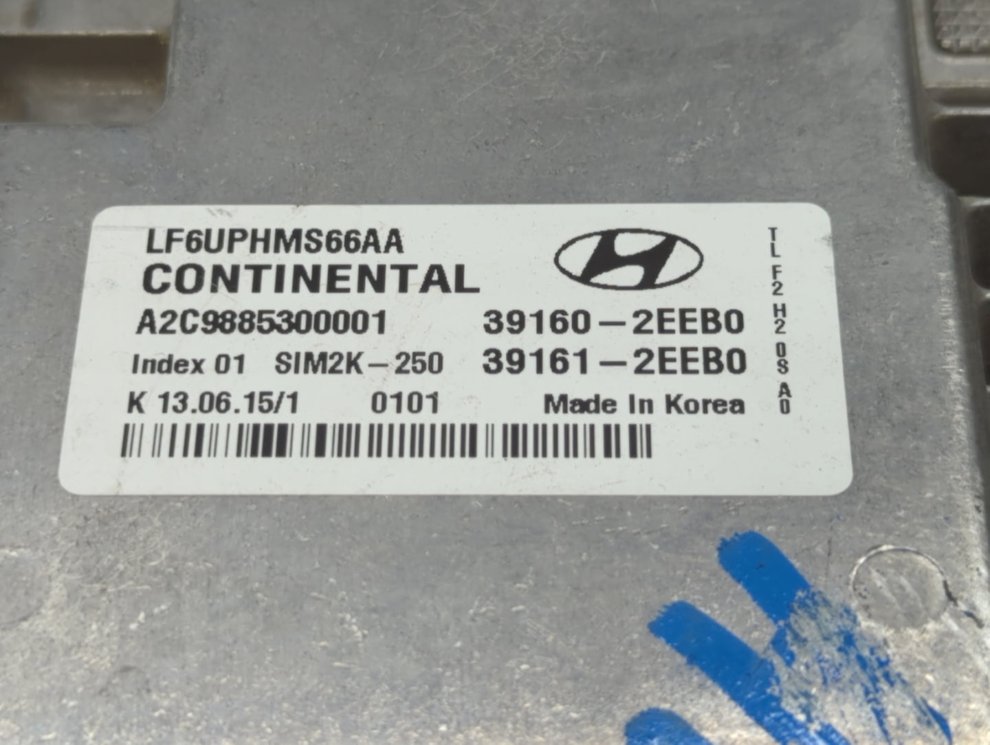 2016-2017 Hyundai Sonata PCM Engine Control Computer ECU ECM PCU OEM P/N:39161-2EEB0 39160-2EEB1, 39160-2EEB0 Fits Fits 2016