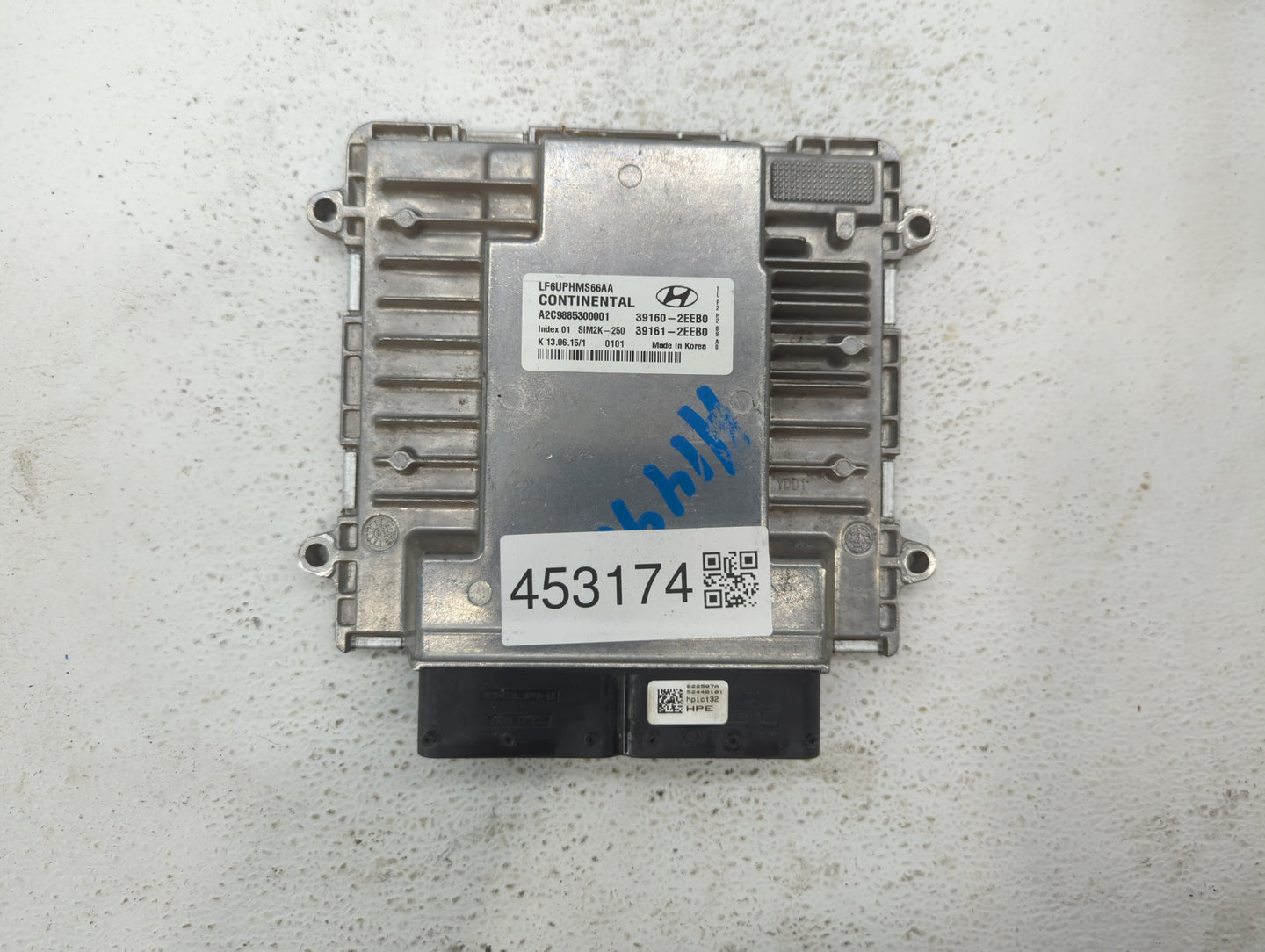 2016-2017 Hyundai Sonata PCM Engine Control Computer ECU ECM PCU OEM P/N:39161-2EEB0 39160-2EEB1, 39160-2EEB0 Fits Fits 2016