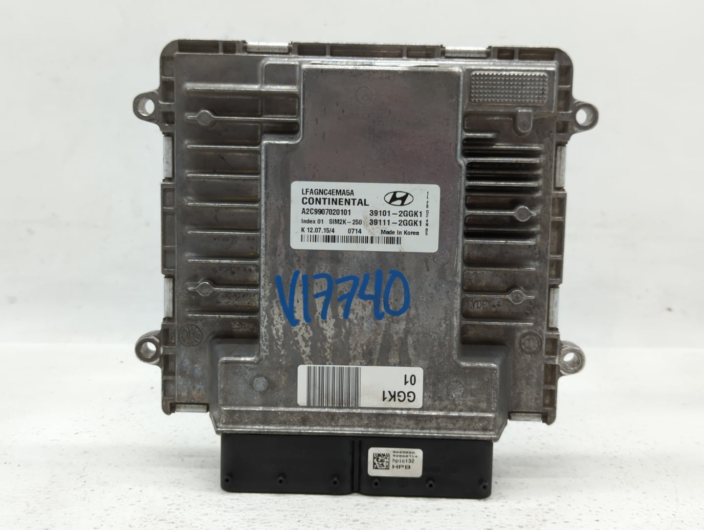 2015-2017 Hyundai Sonata PCM Engine Control Computer ECU ECM PCU OEM P/N:39111-2GGK0 39101-2GGK0 Fits Fits 2015 2016 2017 OE