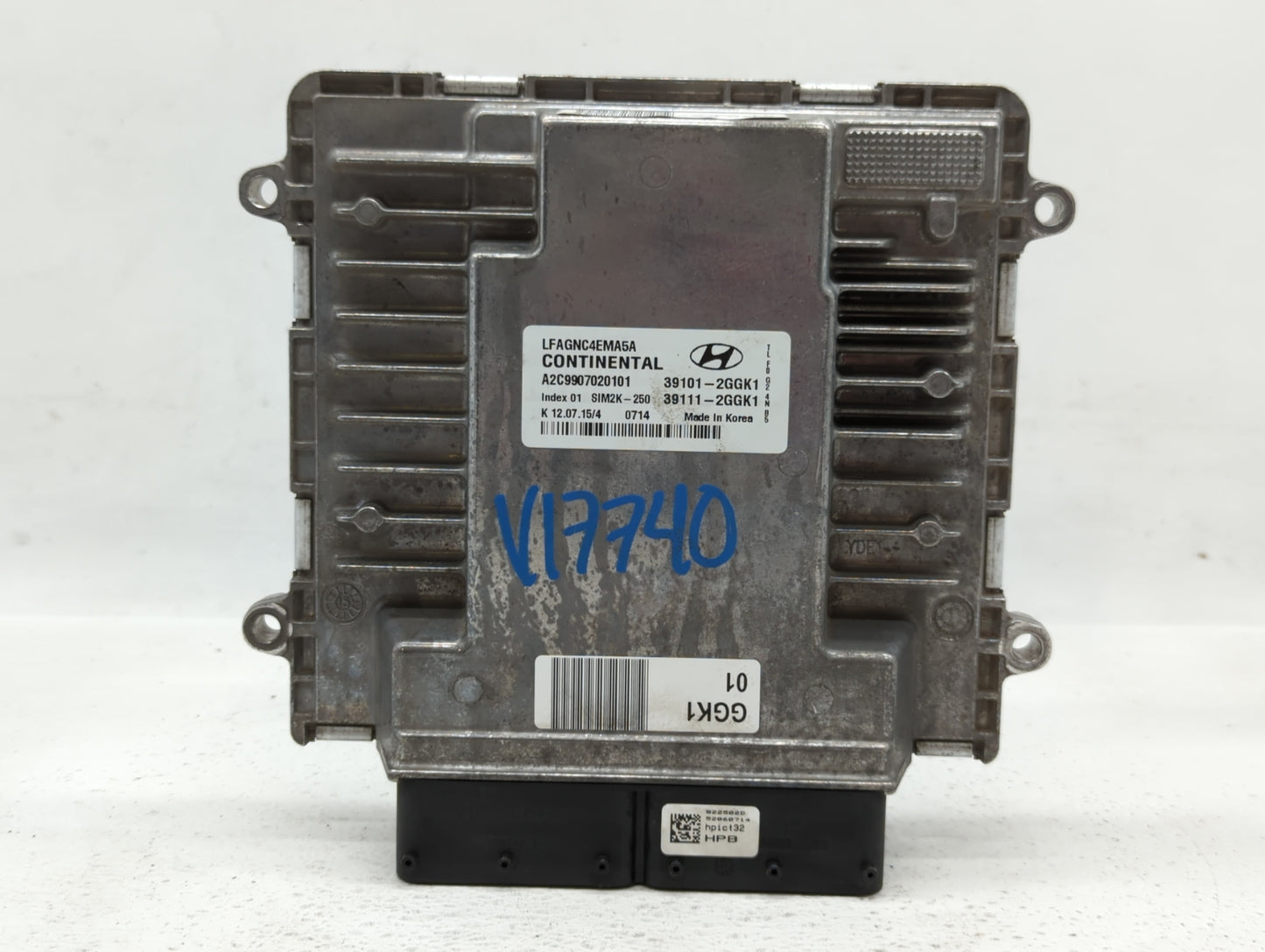 2015-2017 Hyundai Sonata PCM Engine Control Computer ECU ECM PCU OEM P/N:39111-2GGK0 39101-2GGK0 Fits Fits 2015 2016 2017 OE