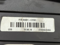 2016-2017 Hyundai Sonata Instrument Cluster Speedometer Gauges P/N:94001-C2200 94001-C2201 Fits Fits 2016 2017 OEM Used Auto