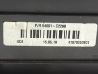 2016-2017 Hyundai Sonata Instrument Cluster Speedometer Gauges P/N:94001-C2200 94001-C2201 Fits Fits 2016 2017 OEM Used Auto