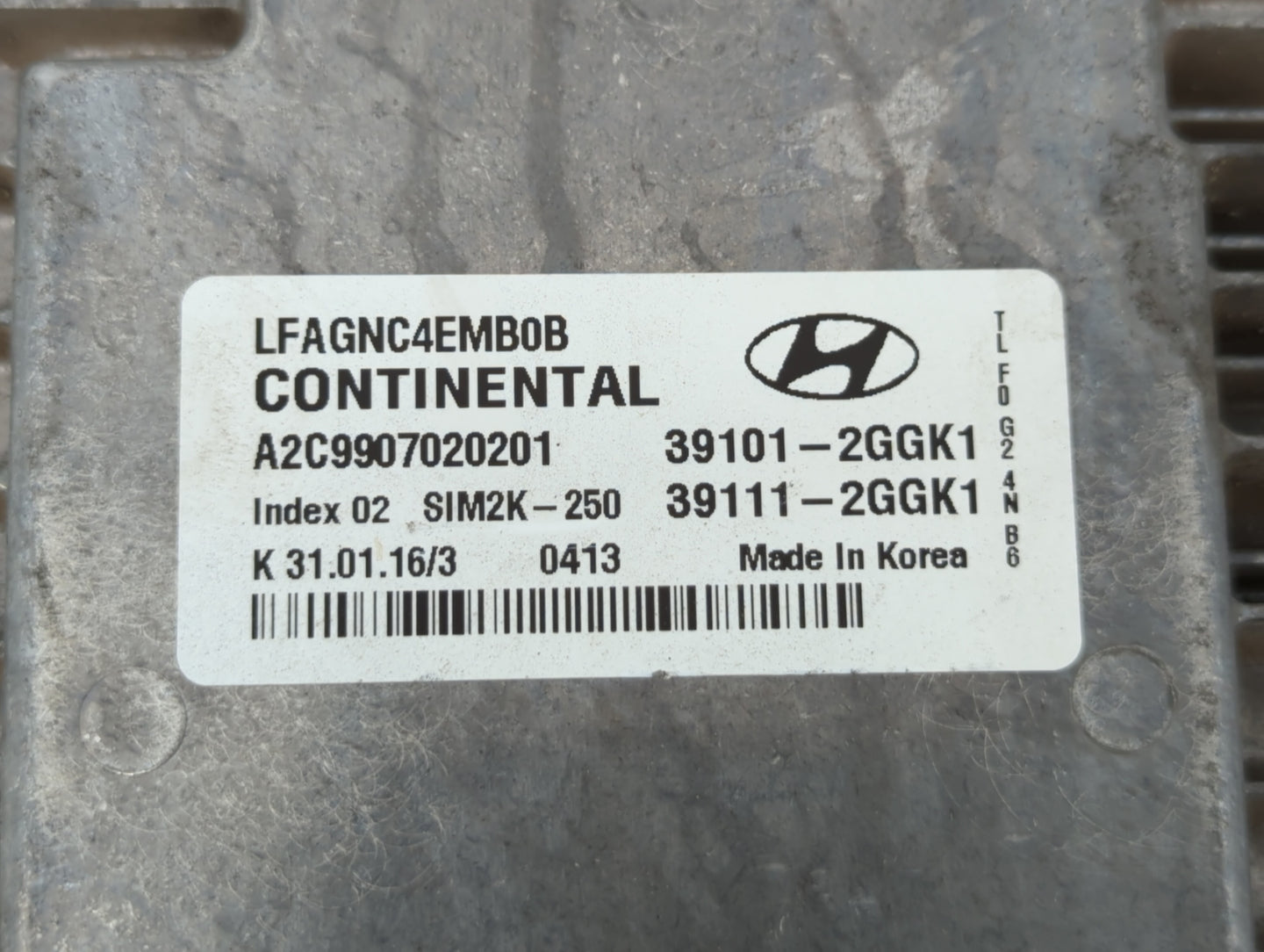 2015-2017 Hyundai Sonata PCM Engine Control Computer ECU ECM PCU OEM P/N:39111-2GGL3 39101-2GGL3 Fits Fits 2015 2016 2017 OE