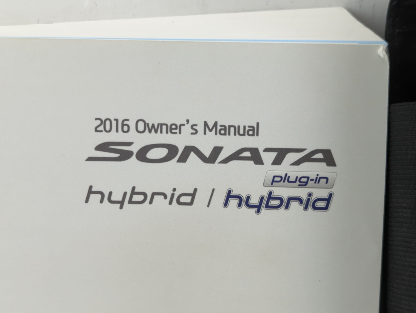 2016 Hyundai Sonata Owners Manual Book Guide OEM Used Auto Parts - Oemusedautoparts1.com