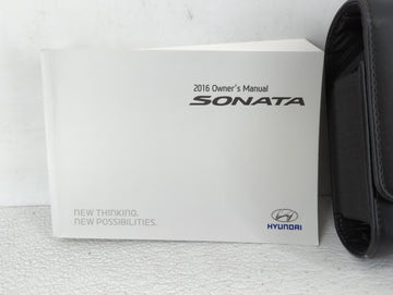 2016 Hyundai Sonata Owners Manual Book Guide OEM Used Auto Parts