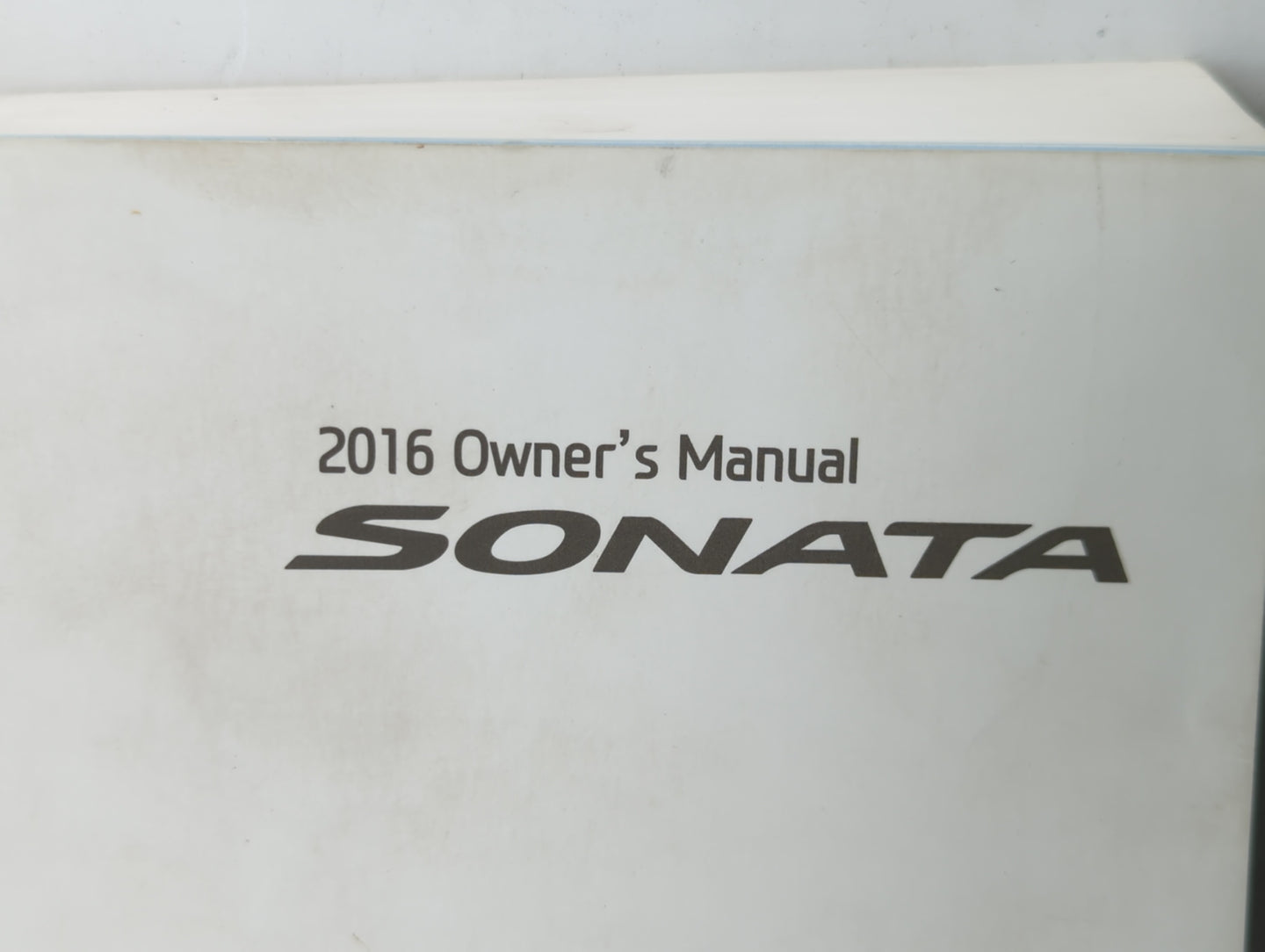 2016 Hyundai Sonata Owners Manual Book Guide OEM Used Auto Parts - Oemusedautoparts1.com