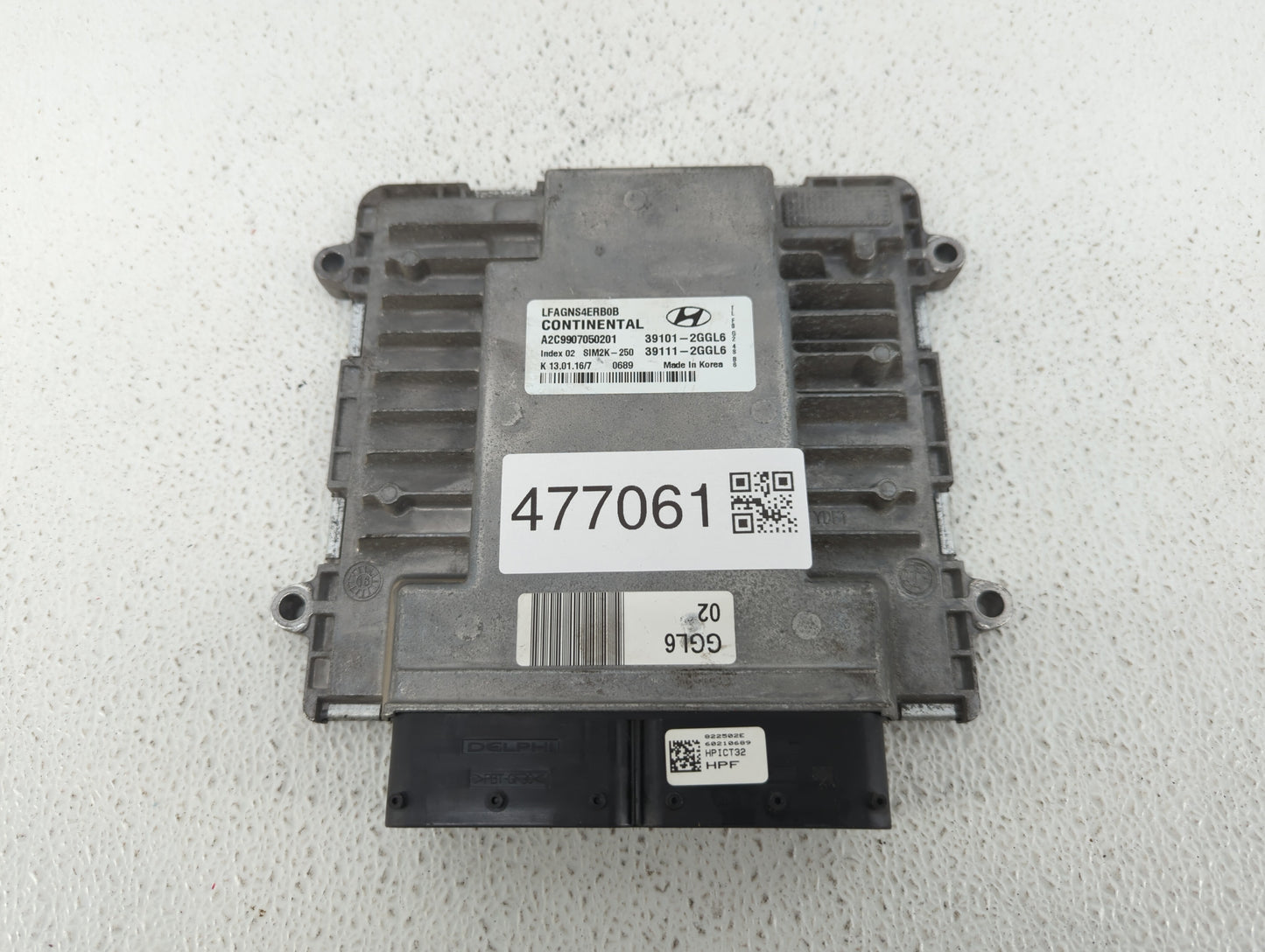 2015-2017 Hyundai Sonata PCM Engine Control Computer ECU ECM PCU OEM P/N:39111-2GGL6 39101-2GGL6 Fits Fits 2015 2016 2017 OE