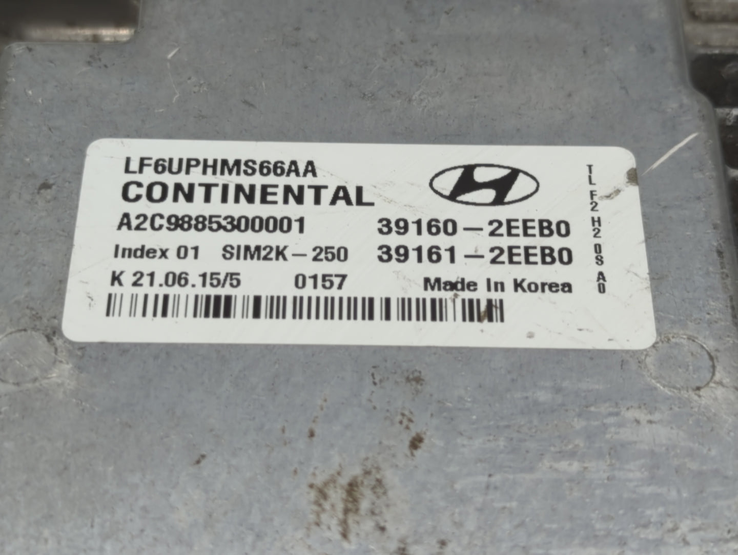 2016-2017 Hyundai Sonata PCM Engine Control Computer ECU ECM PCU OEM P/N:39161-2EEB0 39160-2EEB1, 39160-2EEB0 Fits Fits 2016