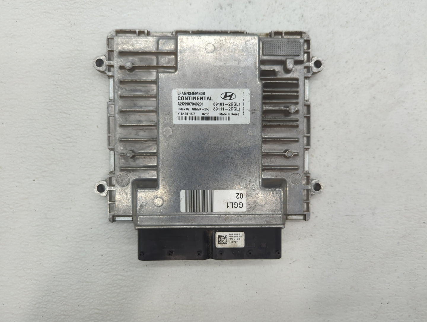 2015-2017 Hyundai Sonata PCM Engine Control Computer ECU ECM PCU OEM P/N:39111-2GGL3 39101-2GGL3 Fits Fits 2015 2016 2017 OE