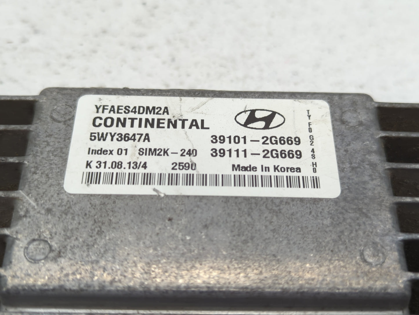 2015-2017 Hyundai Sonata PCM Engine Control Computer ECU ECM PCU OEM P/N:39111-2G669 39101-2G669 Fits Fits 2015 2016 2017 OE