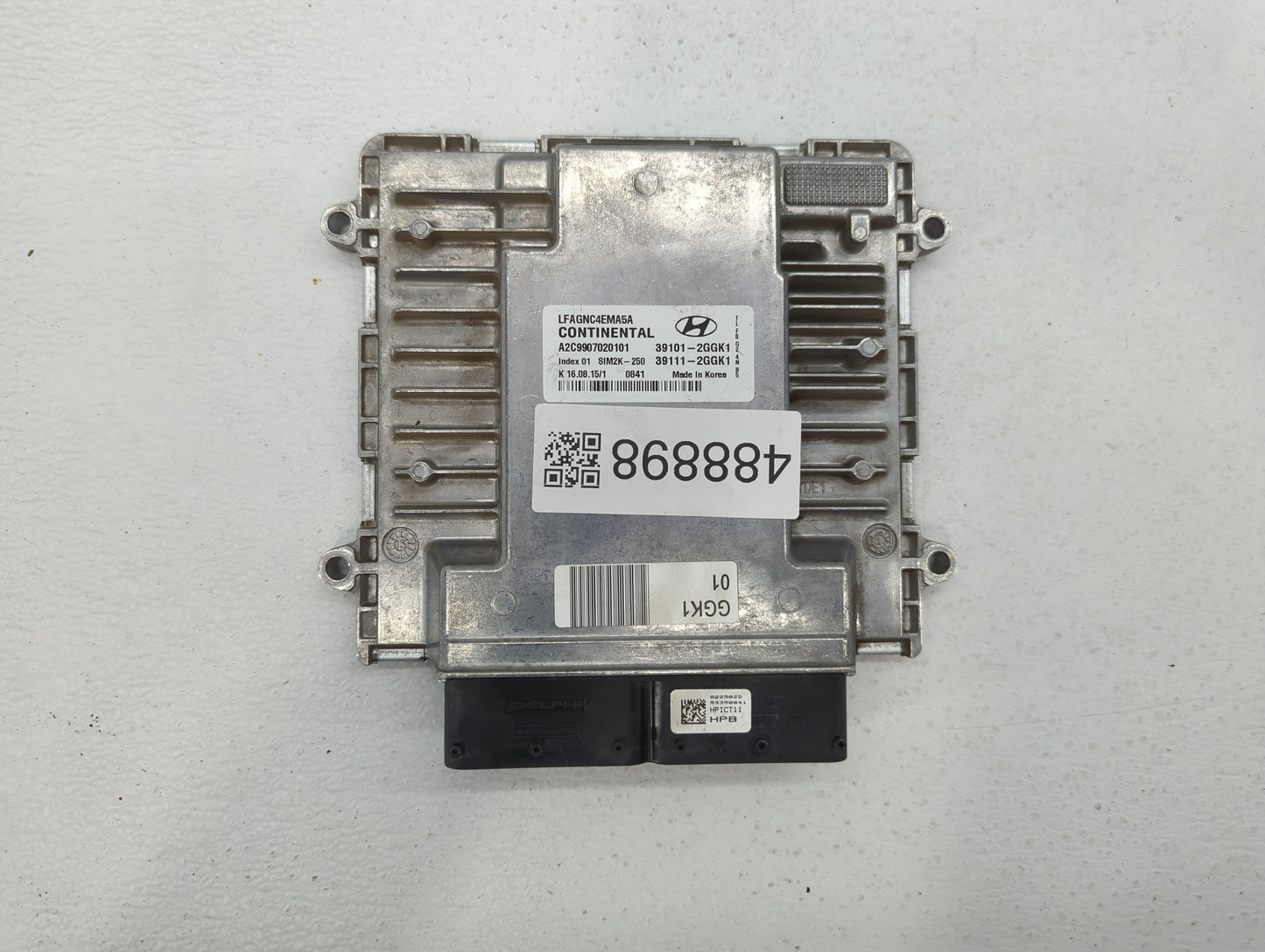 2015-2017 Hyundai Sonata PCM Engine Control Computer ECU ECM PCU OEM P/N:39101-2GGK1 Fits Fits 2015 2016 2017 OEM Used Auto 