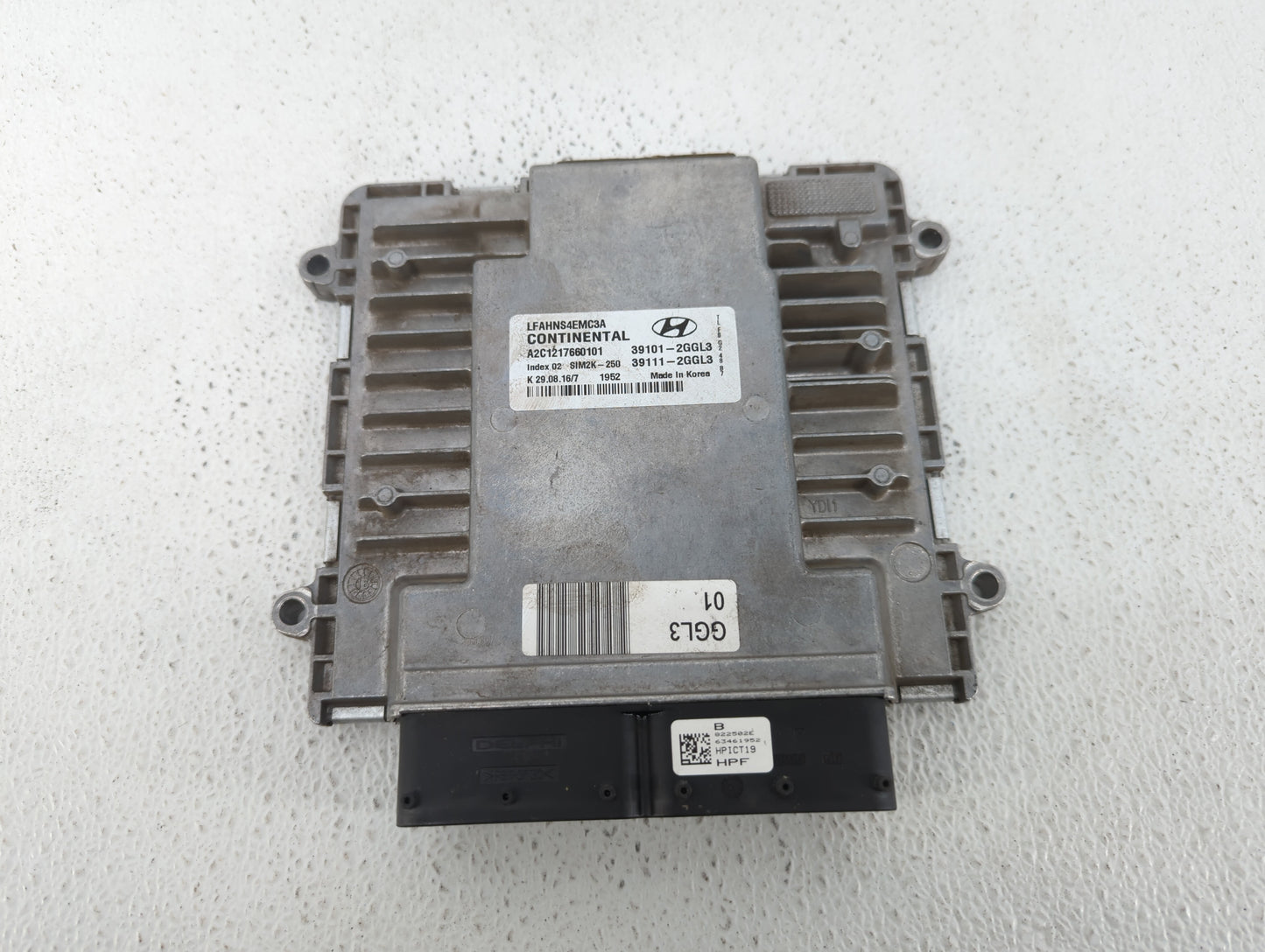 2015-2017 Hyundai Sonata PCM Engine Control Computer ECU ECM PCU OEM P/N:39111-2GGL3 39101-2GGL3 Fits Fits 2015 2016 2017 OE