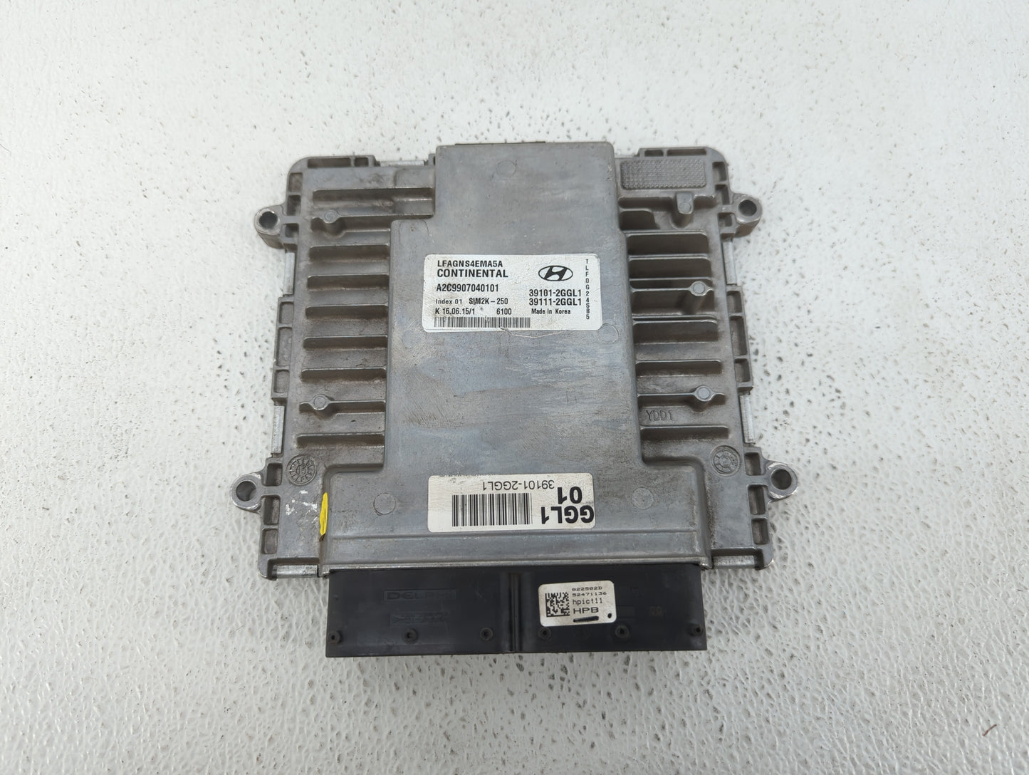 2015-2017 Hyundai Sonata PCM Engine Control Computer ECU ECM PCU OEM P/N:39111-2GGL1 39101-2GGL1 Fits Fits 2015 2016 2017 OE