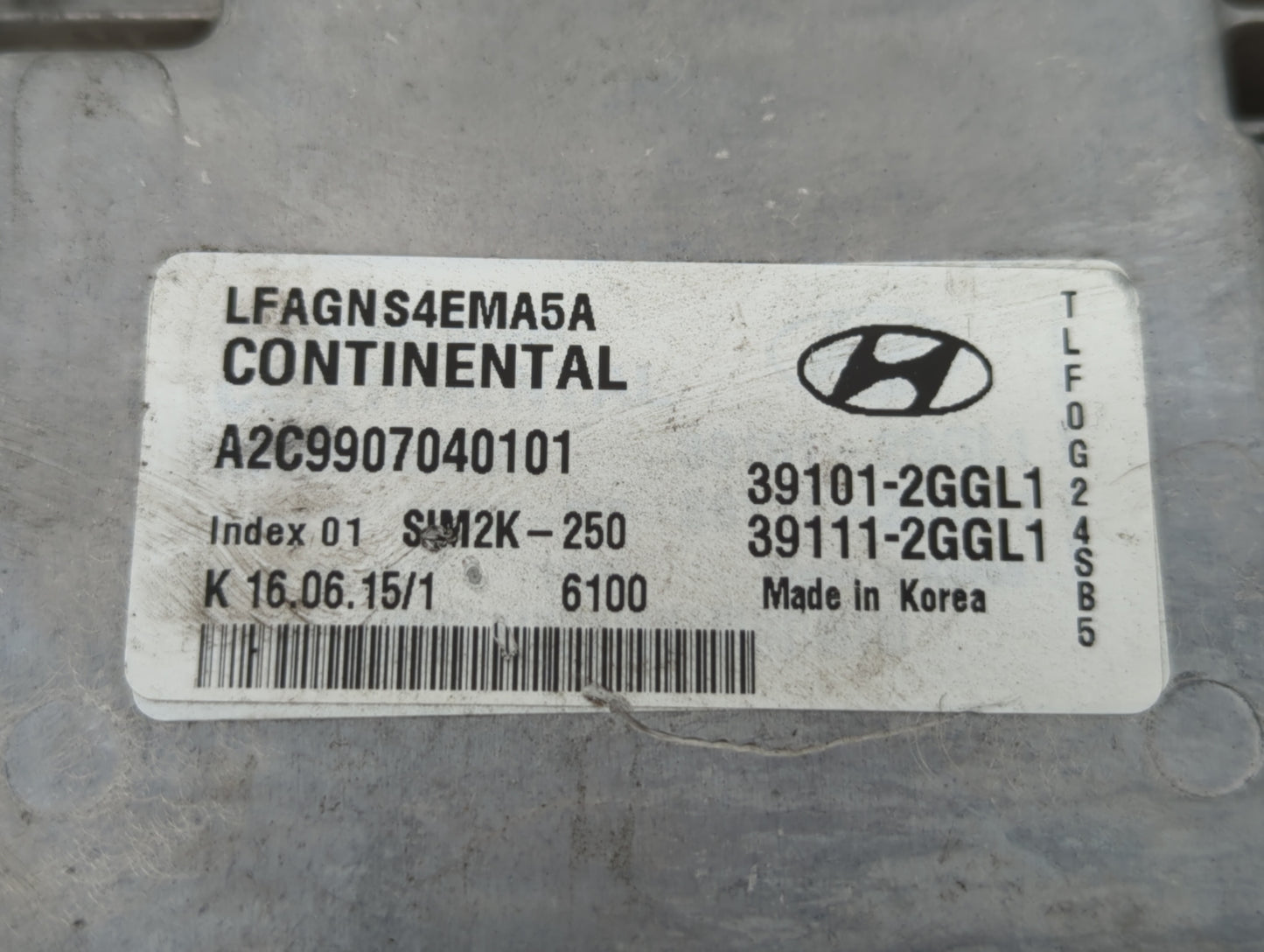 2015-2017 Hyundai Sonata PCM Engine Control Computer ECU ECM PCU OEM P/N:39111-2GGL1 39101-2GGL1 Fits Fits 2015 2016 2017 OE