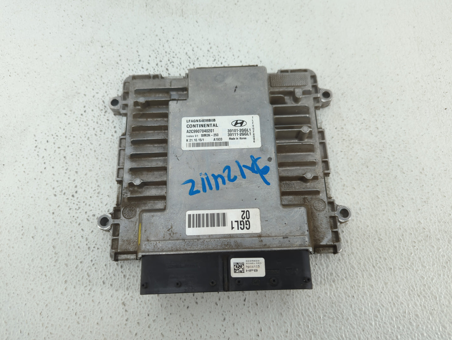2015-2017 Hyundai Sonata PCM Engine Control Computer ECU ECM PCU OEM P/N:39101-2GGL1 39111-2GGL1 Fits Fits 2015 2016 2017 OE