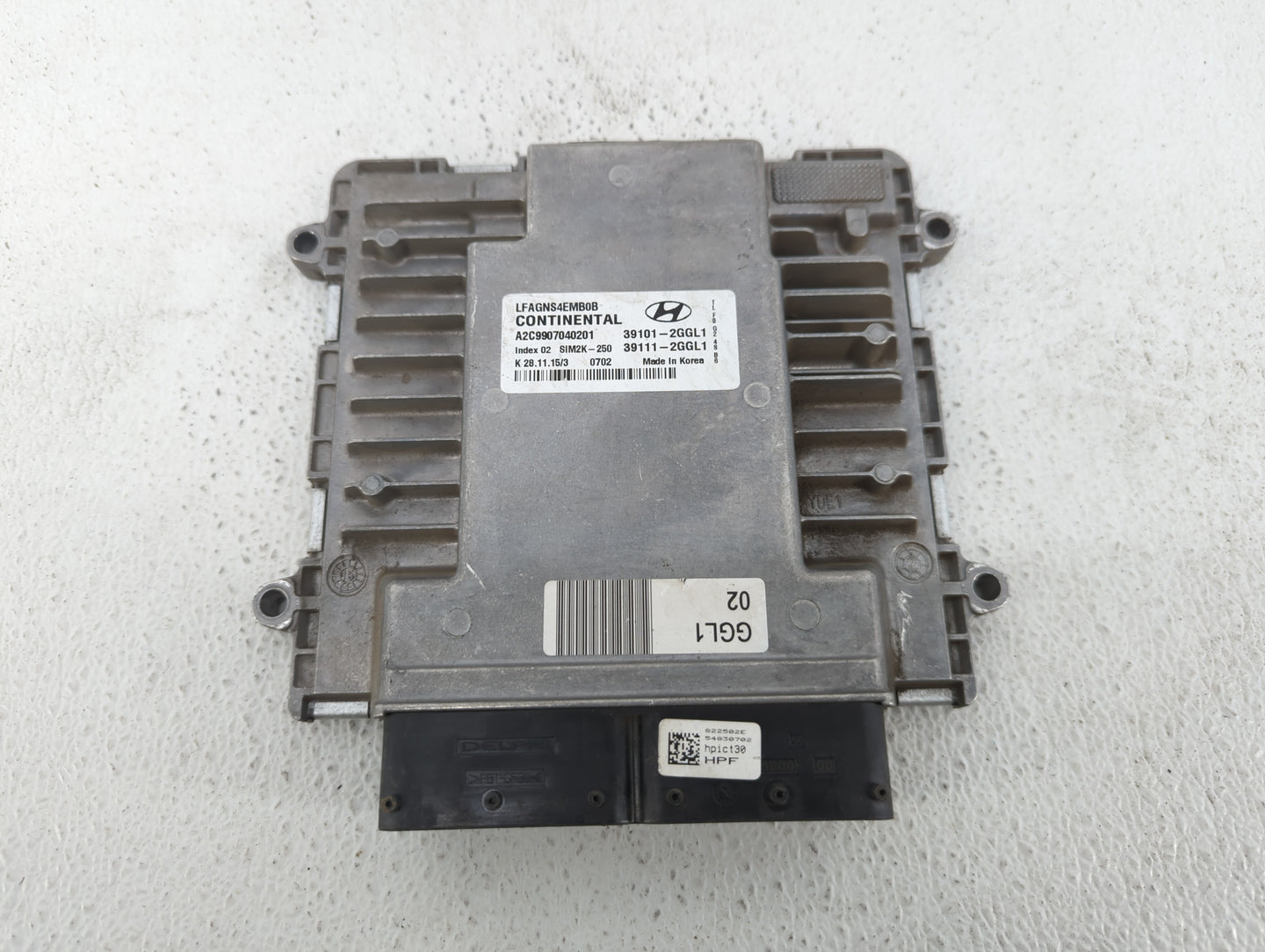 2015-2017 Hyundai Sonata PCM Engine Control Computer ECU ECM PCU OEM P/N:39111-2GGK1 39101-2GGK1 Fits Fits 2015 2016 2017 OE