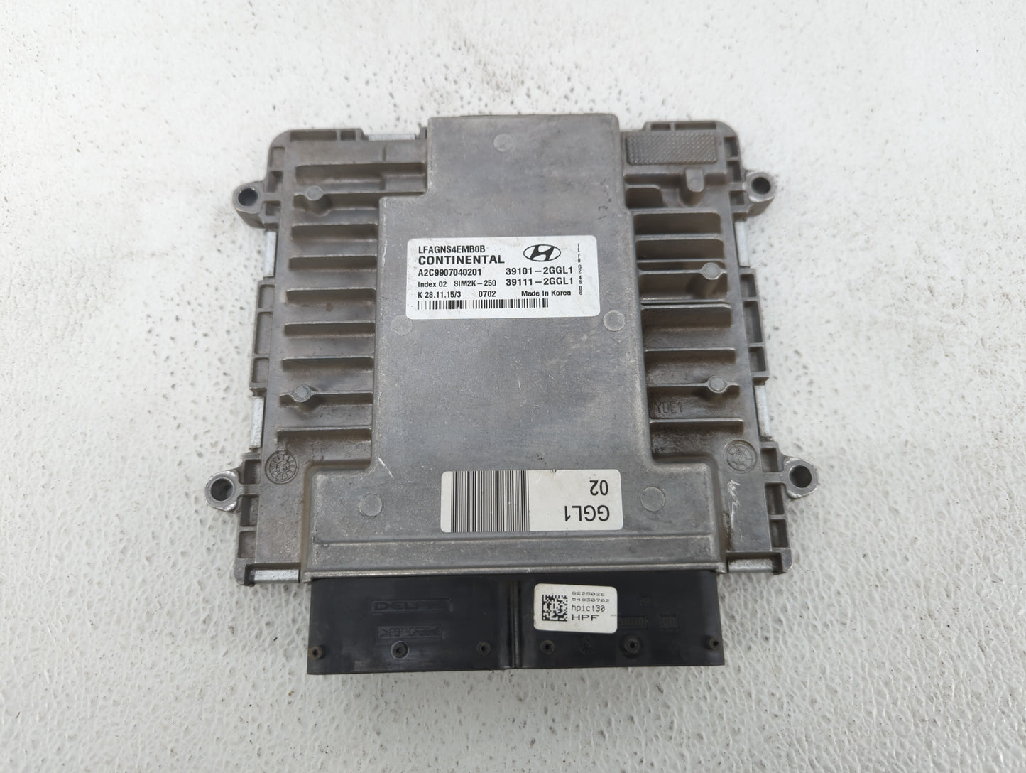2015-2017 Hyundai Sonata PCM Engine Control Computer ECU ECM PCU OEM P/N:39111-2GGK1 39101-2GGK1 Fits Fits 2015 2016 2017 OE