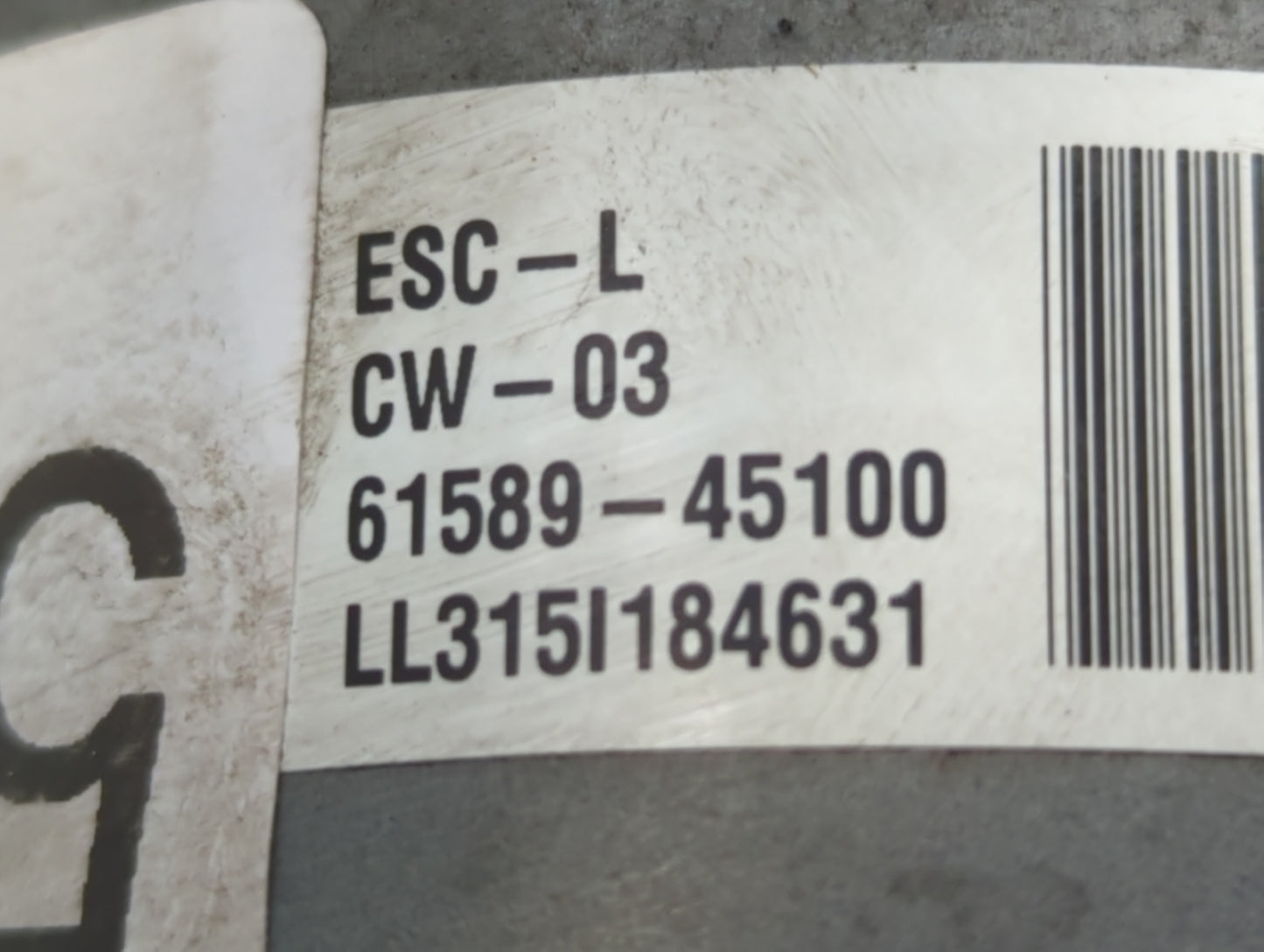 2015-2017 Hyundai Sonata ABS Pump Control Module Replacement P/N:61589-45100 58920-C2801 Fits Fits 2015 2016 2017 OEM Used A